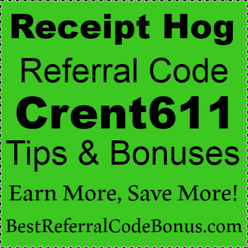 Receipt Hog App Referral Code 2021, Receipt Hog Sign Up Bonus, Receipt Hog Refer A Friend